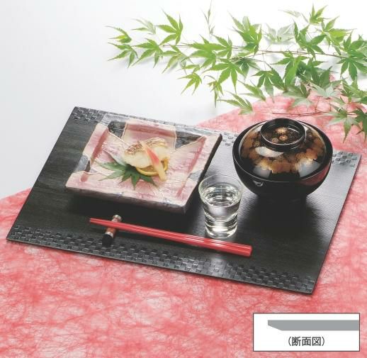 木製ダイヤ長角マットサイド格子尺4