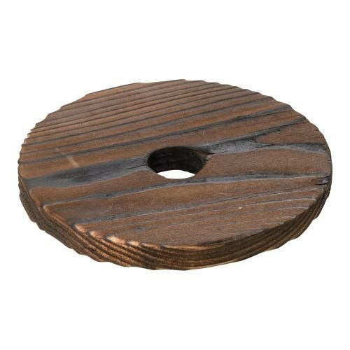 焼杉 丸穴明敷板 小 φ120mm