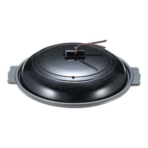 アルミ 丸陶板鍋 銀ちらし 18cm M11-729