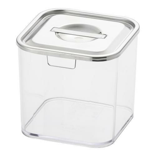 UK 薬味入れ 角キッチンポット蓋仕様 9cm