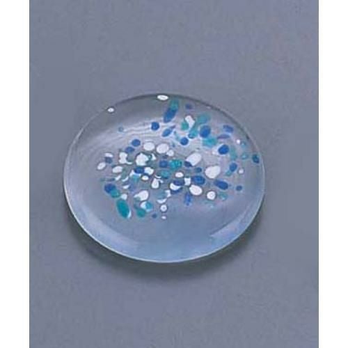 ガラス丸型箸置 青 MG-SRB