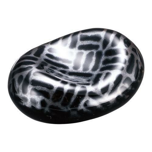 銀彩三段崩丸型箸置 T03-322