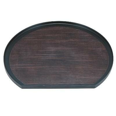 木製布目半月盆曙塗 尺2