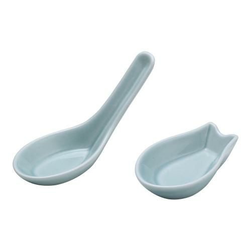 青磁 台付レンゲ 小 Z-009