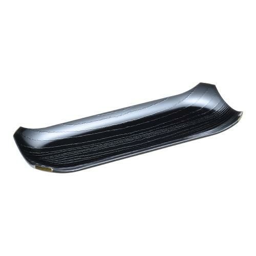 ABS製 隅切おしぼり入れ 黒渕金 1-764-5