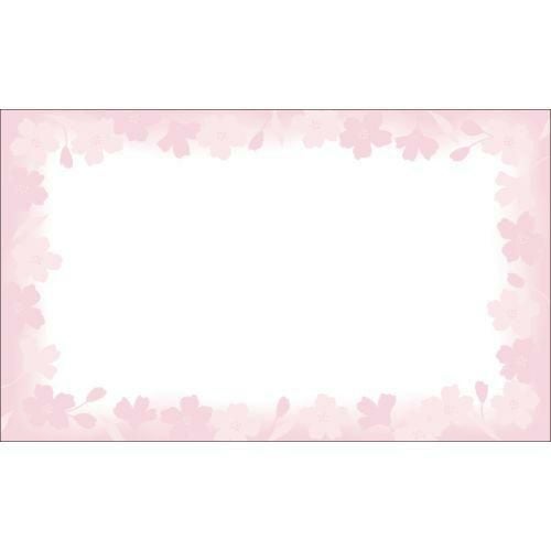 ショーカード 名刺サイズ 花枠/30枚×5冊入