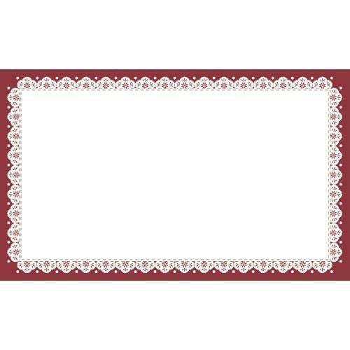 ショーカード 名刺サイズ レース ワイン/30枚×5冊入