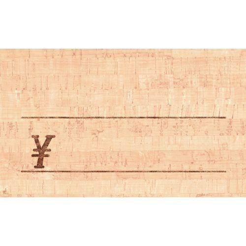 ショーカード 名刺サイズ コルク ￥/30枚×5冊入