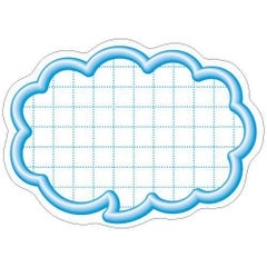 抜型カード 立体枠 吹出し 小 ブルー/50枚×5冊入