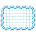 抜型カード 立体枠 雲 小 ブルー/50枚×5冊入
