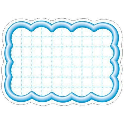 抜型カード 立体枠 雲 小 ブルー/50枚×5冊入