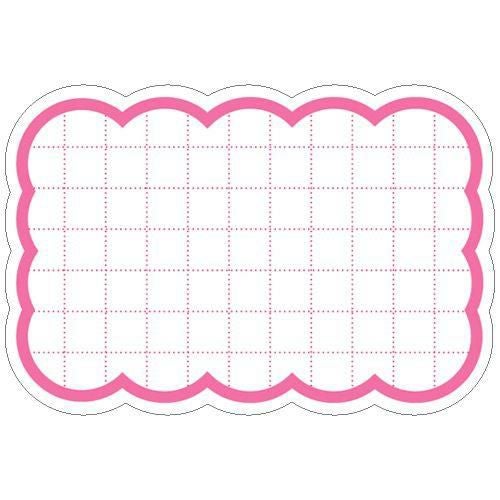 抜型カード 雲 中 ピンク/50枚×5冊入