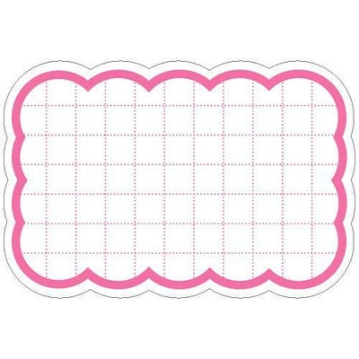 抜型カード 雲 中 ピンク/50枚×5冊入