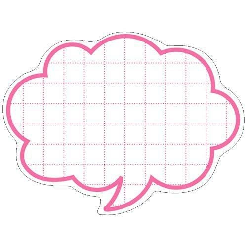 抜型カード 吹出し 中 ピンク/50枚×5冊入