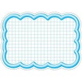 抜型カード 立体枠 雲 大 ブルー/50枚×5冊入