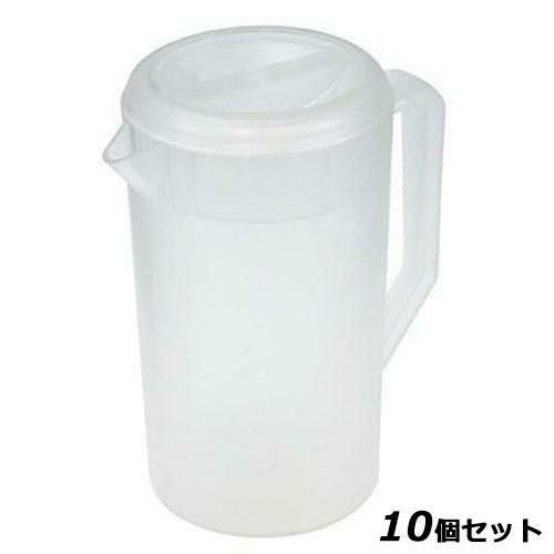 【10セット】ウォーターピッチャー 抗菌剤入 クリア EBM