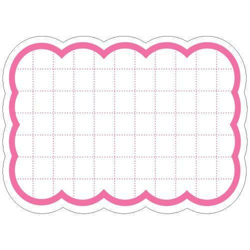 抜型カード 雲 大 ピンク/30枚×5冊入