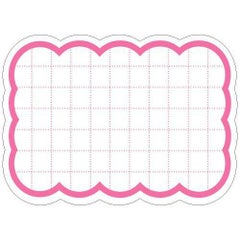 抜型カード 雲 大 ピンク/30枚×5冊入