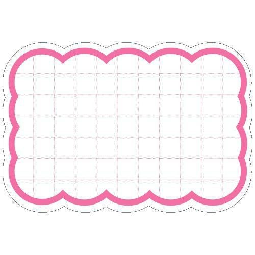 抜型カード 雲 特大 ピンク/30枚×5冊入