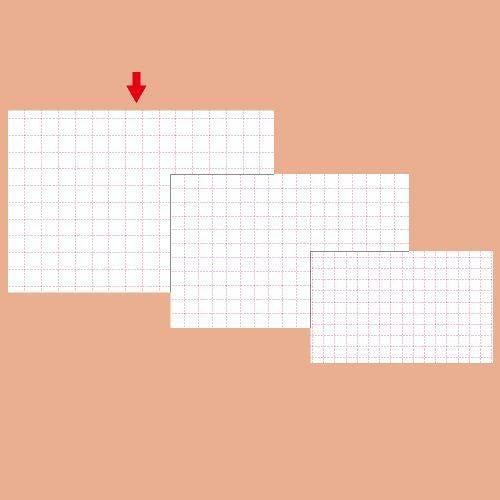 ショーカード 大 アミ目入 無字/50枚×5冊入