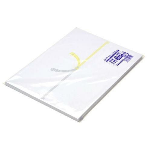 のし紙 B5判 黄水引 京/100枚×5冊入