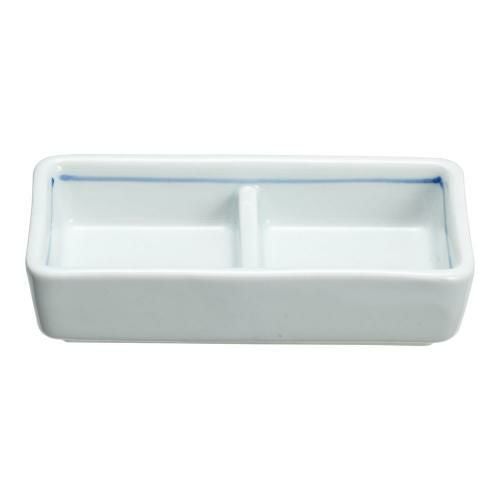 青磁筋二つ仕切り皿 T03-202 小