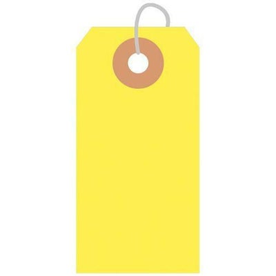 カラー荷札 豆 黄 一穴 2000P/2000枚×1箱