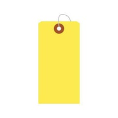 カラー荷札 中 黄 一穴 2000P/2000枚×1箱