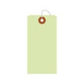カラー荷札 中 黄緑 一穴 2000P/2000枚×1箱