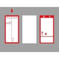 アド荷札 届先記入用 両面/2000片×1箱