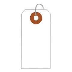 小パック入荷札 小 白 一穴 38P/38枚×30冊入