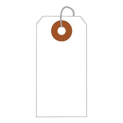 小パック入荷札 小 白 一穴 38P/38枚×30冊入