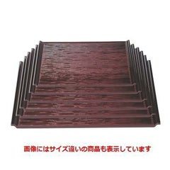 お盆 耐熱宴ヘギ目盆溜尺2寸 NS加工