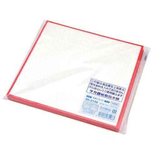 敷紙 6号 赤枠 厚口/100枚×5冊入