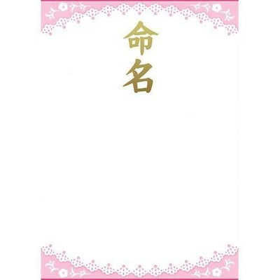 OA命名紙 レース ピンク/3枚×10冊入