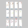 札紙 花柄 お歳暮 幅広/100枚×5冊入