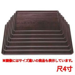 お盆 一休木目盆溜尺4寸