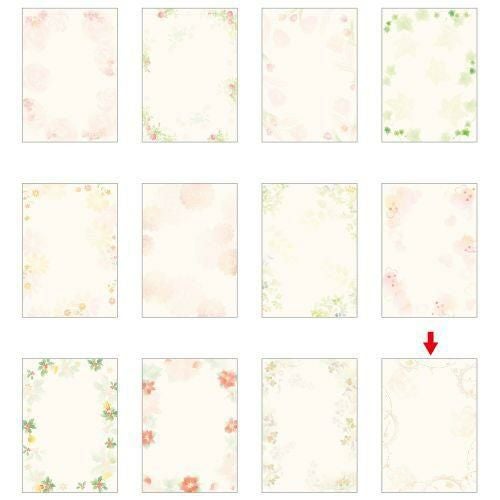 デザインペーパーフラール アンティーク/10枚×5冊入