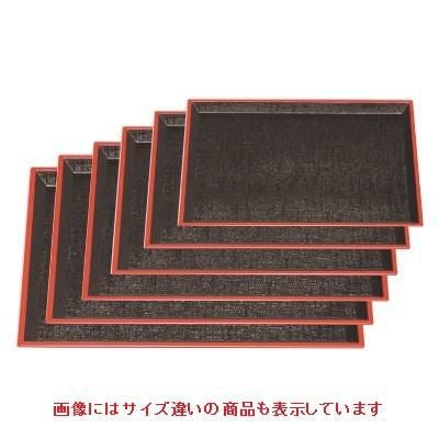 お盆 京型盆茶パール布目天朱尺4寸