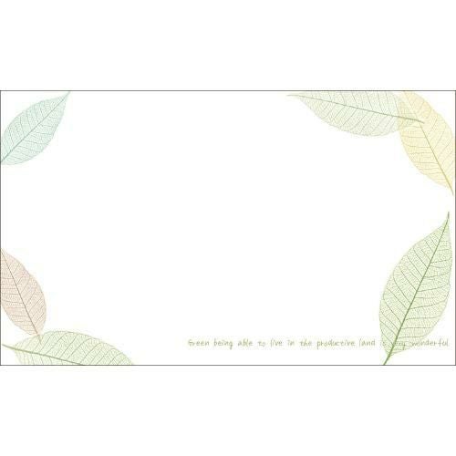 ショーカード 名刺サイズ 葉脈リーフ/30枚×5冊入