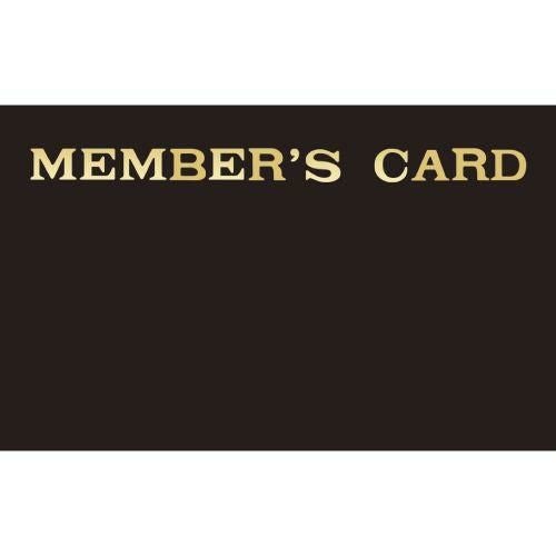 メンバーズカード ブラック表紙/50枚×10冊入