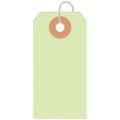 カラー荷札 豆 黄緑 一穴 2000P/2000枚×1箱