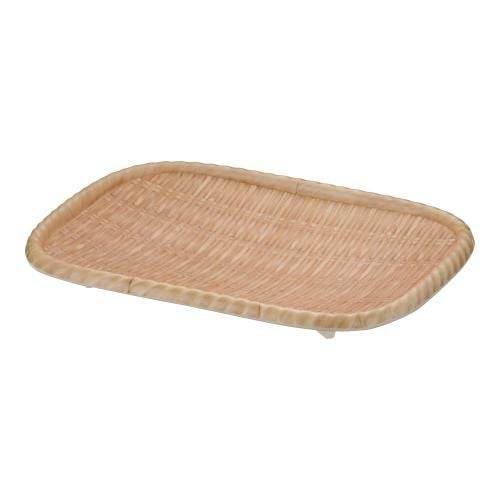 JB メラミン竹模様長角皿 ブラウンL JB-B734BR