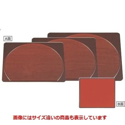 半月盆 半月会席焼杉盆溜杉木目/朱渕黒尺3寸