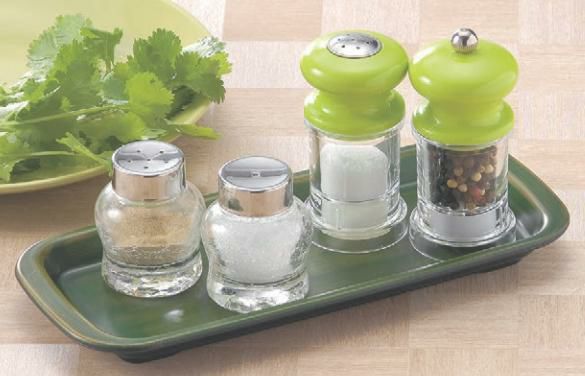 トレー ミニトレー緑刷毛目