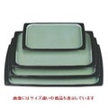 お盆 渕太胴張盆グリーン雲流渕黒尺0寸 NS加工