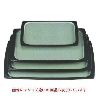 お盆 渕太胴張盆グリーン雲流渕黒尺0寸 NS加工