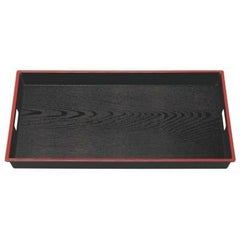 お盆 2尺ABS木目脇取盆黒天朱 NS加工