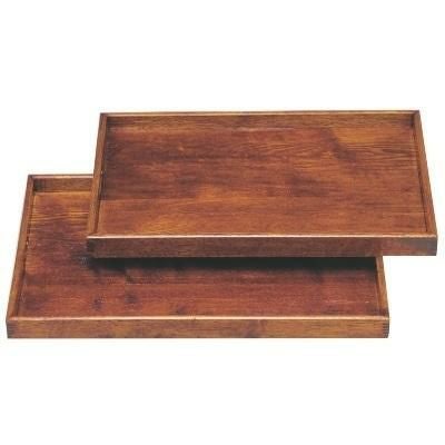 お盆 茶木目脇取盆セット