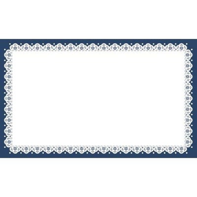 ショーカード 名刺サイズ レース 紺/30枚×5冊入